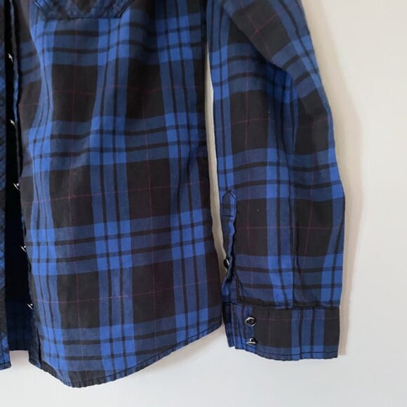 Plaid Soft blouse, Button down shirt - Picture 3 of 8